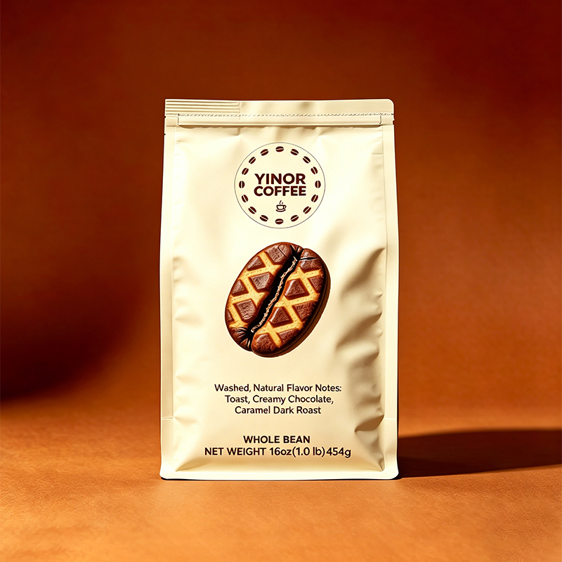 Wholesale High Quality Yunnan, Ethiopia Coffee Beans, Grizzly Basque 1.0 Series Espresso Coffee Beans 454g/Bag, OEM Customizable